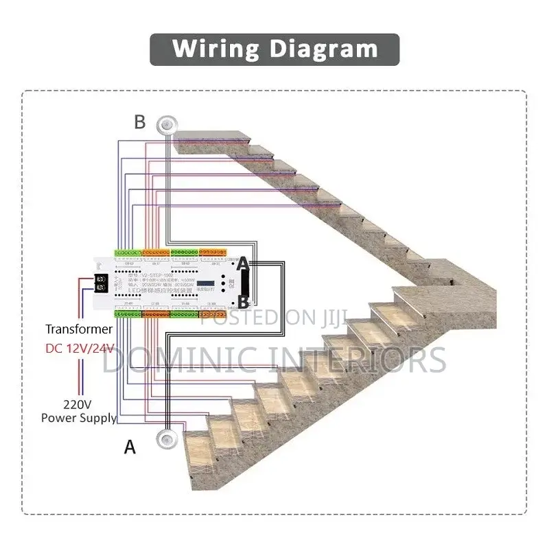 L Stair LED Motion Sensor Controller