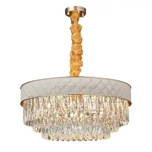 Luxury Leather Crystal Chandelier