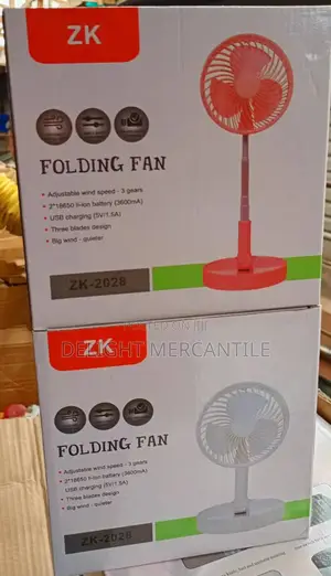 Folding Telescopic Rechargeable Fan