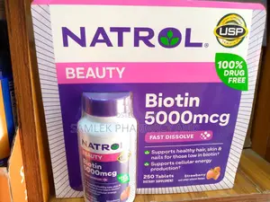 Natrol Biotin 5000 McG, Fast Dissolve Tablets- 250 Count