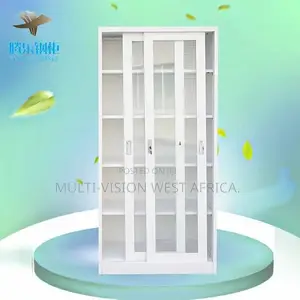 Glass Doors Metal Bookcase