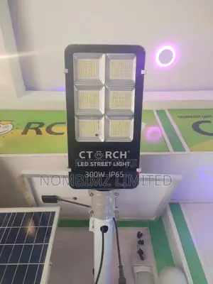 Outdoor C Torch Solar Street Light -100w+Free Pole