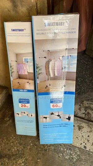 Sweet Baby Double and Single Pole Clothes Rack