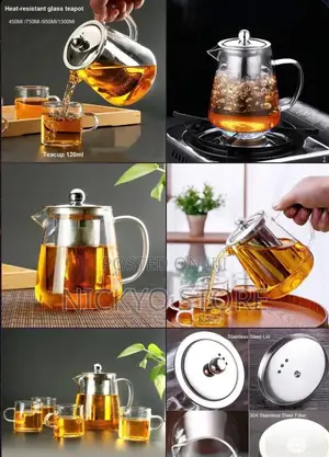 Modern Glass Teapot Set