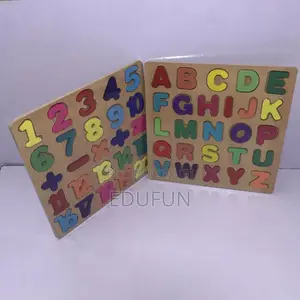 Number and Alphabet Wooden Puzzle