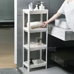 White Multi-Purpose Modern Bathroom Shelf