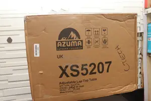 Azuma Laptop Table Folding Black Stand Adjustable Height