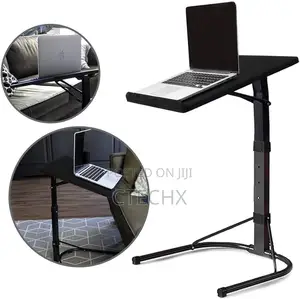 Azuma Laptop Table Folding Black Stand Adjustable Height