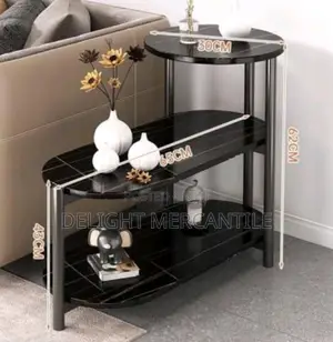 Marble Coffee Table Living Room Sofa Side Table Round End