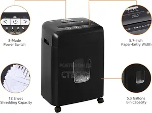 Amazon Basics 18 Sheet Cross Cut Paper Card Shredder