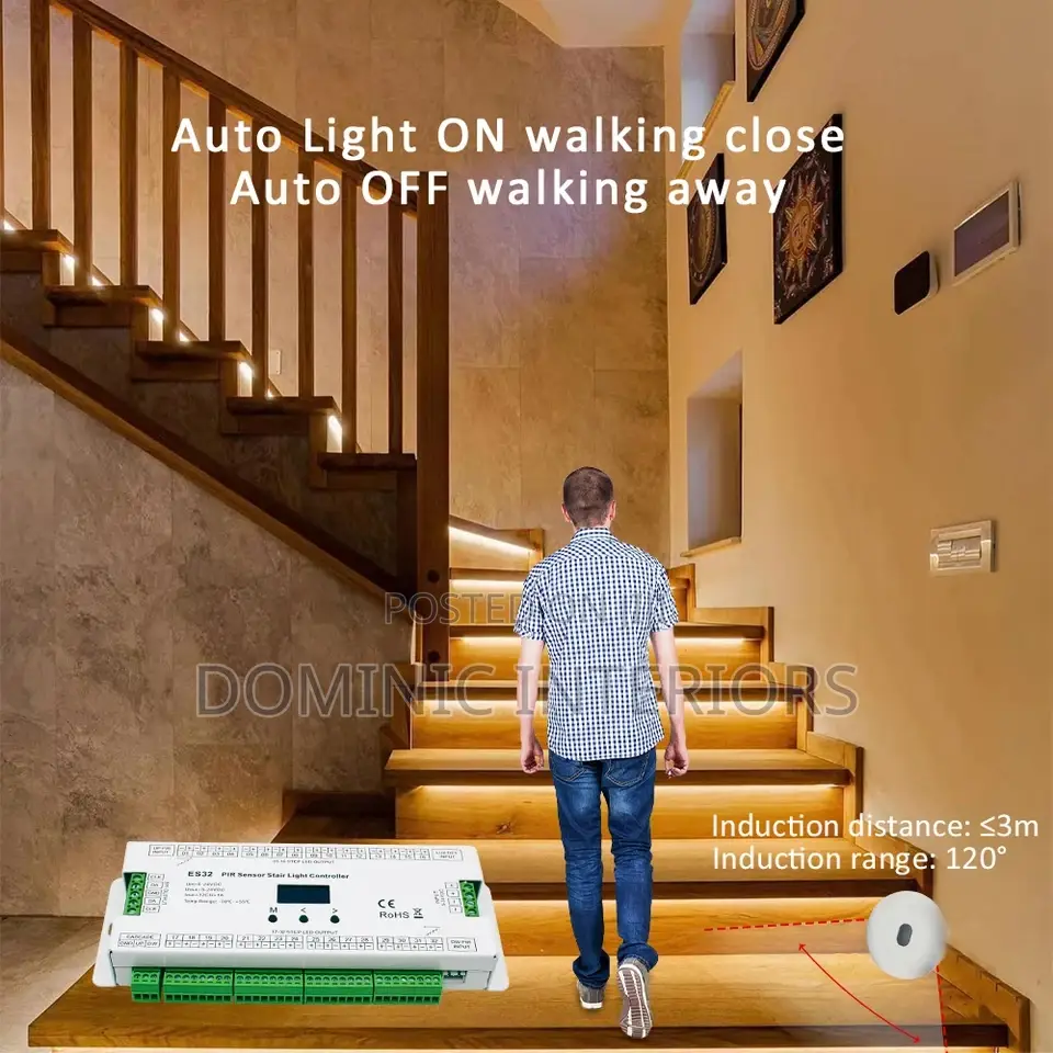 Motion Sensor Channel Step Night Light