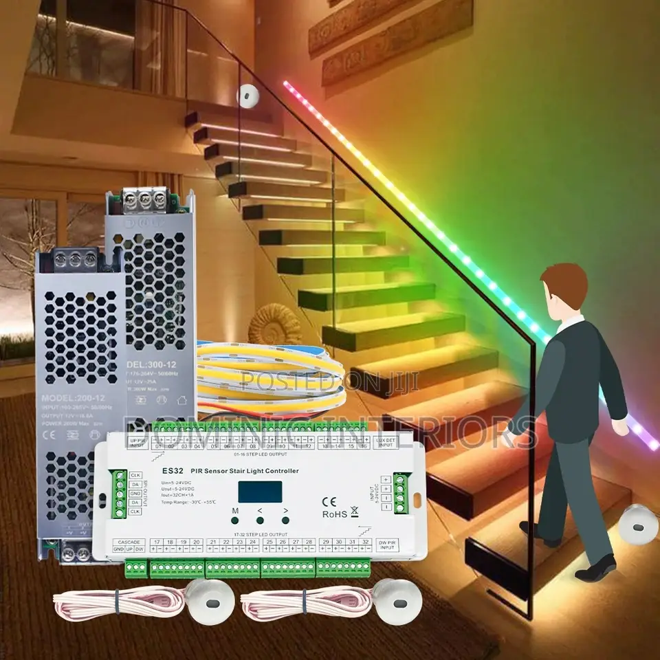 Motion Sensor Channel Step Night Light