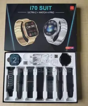 Smart Watch I70 Sult. 2 In 1. Watch. With 7 Strap.