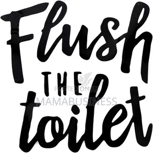Flush the Toilet Seat Sticker Decal for Bathroom-Jd010