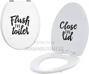 Flush the Toilet and Close the Lid Stickers-(Jd010 ,011)