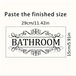 Bathroom Wall Sticker-1pc