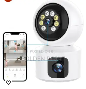 3mp+3mp =6mp Dual Lens Wireless Wi-Fi CCTV Camera V380 App