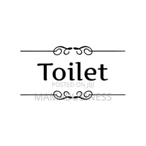Toilet Door Decoration Sticker