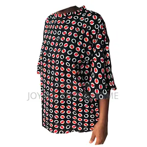 Ladies Three Quarter Sleeve Top-`Yellow Black,Red Black