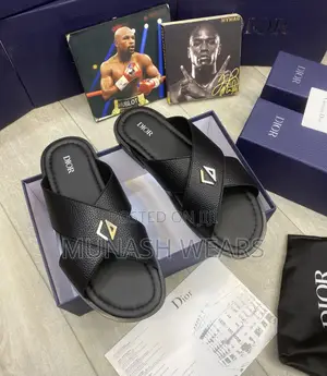 Original Dior Leather Slipers