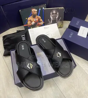 Original Dior Leather Slipers