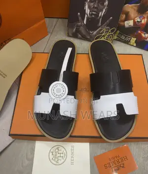 Italian Leather Hermes Slipers