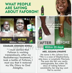 Before and After Taking Faforon Organic Solution
