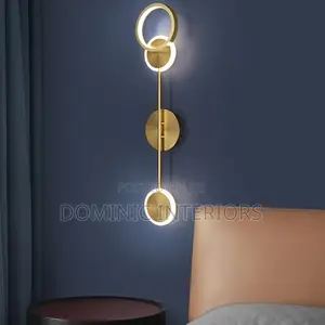 Acrylic Art Round Gold Lights