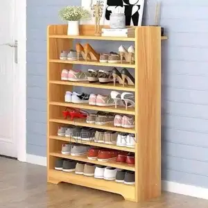 7 Steps of Wooden Shoes Rack.