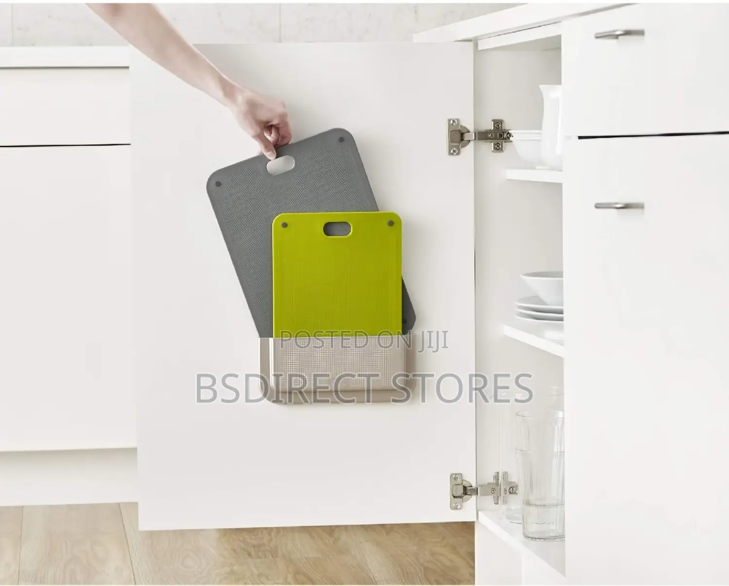 Doorstore 2piece Chopping Board Set With In Cupboard Storage