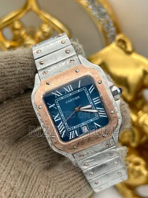 Original Cartier Blue Dail Silver Chain Watch Is Available