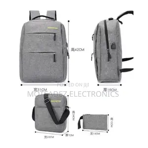 3 in 1 Waterproof Casual Laptop Bag With Extras