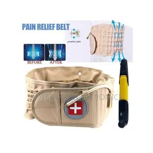 Back Pain Lumbar Spinal Waist Belt Brace With Air Hand Pump