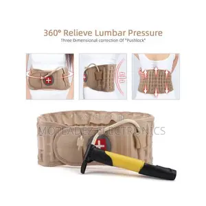 Back Pain Lumbar Spinal Waist Belt Brace With Air Hand Pump