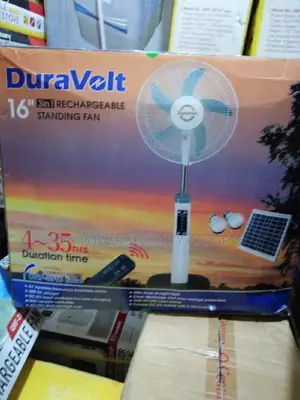 Duravolt Rechargeable Solar Fan