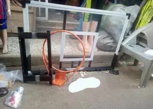 Basketball Fiber Glass Back Board With Rim and Hanging Frame