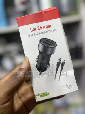 Itel 15w Fast Charging Dual USB Car Charger