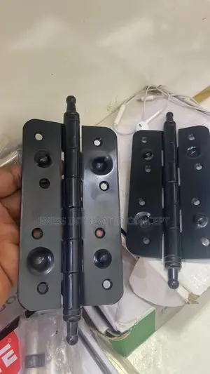 Heavy Duty Black Coated Security Crown Hinges
