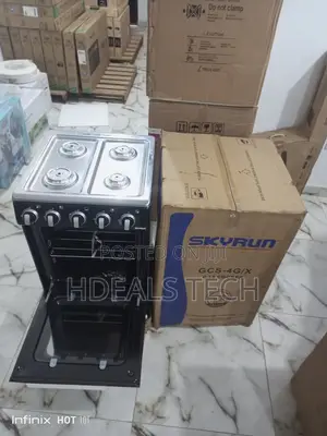 Available Skyrun 4 Burner Gas Cooker