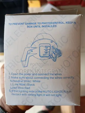PHOTOCELL (Outdoor Light Control)