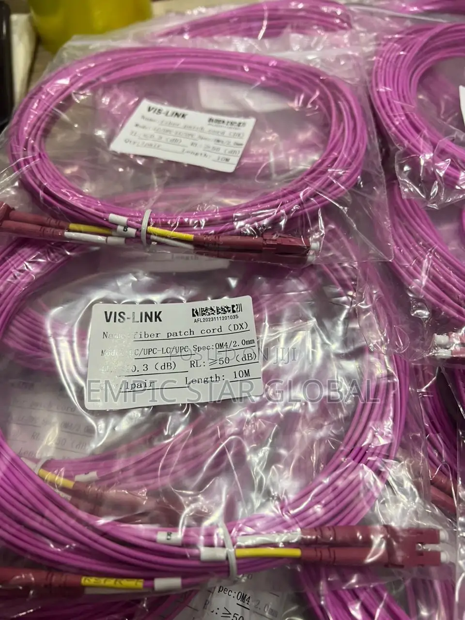 Vis-Link Fiber Patch Cable Lc-Lc 10m OM4/0M5 Multimode
