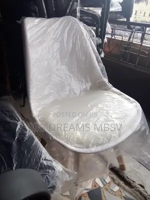 White Restaurant Chair With Leather
