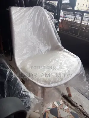 White Restaurant Chair With Leather