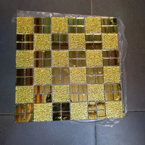 Gold and Silver Mosaic Tiles