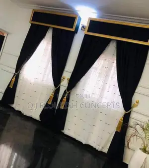 Black and Gold Colour Curtains