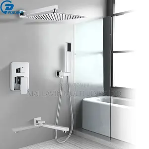 Polish Chrome Concealed Bath Shower Sets