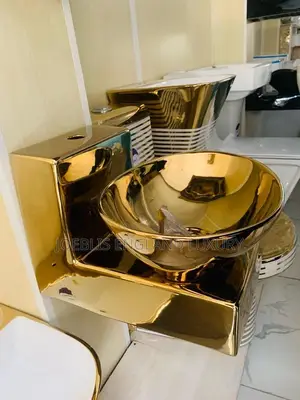 Hanging Gold Washing Hand Basin With Pedestal Royal Standard