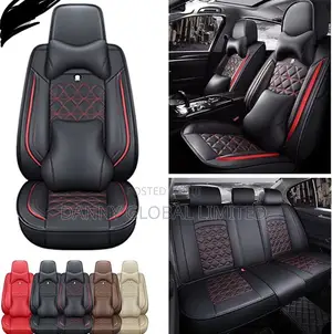 Original Full Black Leather Car Seat Cover