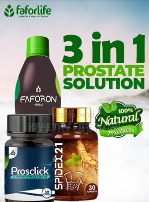 100% Natural Products Prosclick, Faforon and Spidex21 3in1