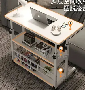 Solid Movable Potable Laptop Table/ Bed Side Table Shelf